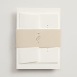 "Whimsy" - Belly Bands in Latte by Cara Scott - Front