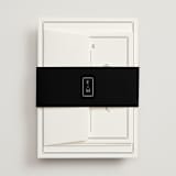 "Stripe Bevel" - Belly Bands in Salt by Amy Kross - Front