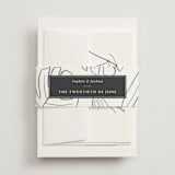 "Crescendo" - Belly Bands in Snow by Griffinbell Paper Co. - Front