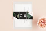 "Peonie Party" - Belly Bands in Noir by Baumbirdy - Front