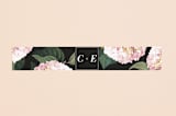 "Peonie Party" - Belly Bands in Noir by Baumbirdy - Assembled with Invitation