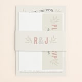 "Rustic Charm" - Belly Bands in Petal by Hooray Creative - Front