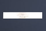 "Sophisticated script" - Belly Bands in Blush by Hooray Creative - Assembled with Invitation