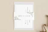 "Modern Wreath" - Belly Bands in Sage by Hooray Creative - Front