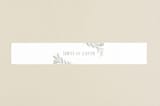 "Modern Wreath" - Belly Bands in Sage by Hooray Creative - Assembled with Invitation
