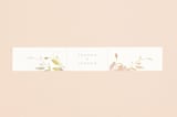 "Garden" - Belly Bands in Peach by Lori Wemple - Assembled with Invitation