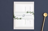 "Botanical Frame" - Belly Bands in Fern by Kate Ahn - Front