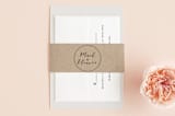 "Wedding Stamp" - Belly Bands in Kraft by Hudson meet Rose - Front