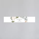 "Peony Floral Frame" - Belly Bands in Cornflower by Alethea and Ruth - Assembled with Invitation
