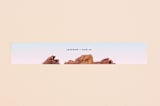 "Desert Rocks" - Belly Bands in Sunset by Owl and Toad - Assembled with Invitation