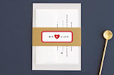 "Textbook Love Story" - Belly Bands in Kraft by root beer float - Front