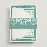 "Fiesta Folk Art" - Belly Bands in Lagoon by root beer float - Front