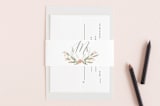 "Monogram Floral" - Belly Bands in Peach by Lori Wemple - Front