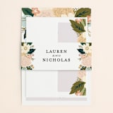 "Classic Floral" - Belly Bands in Spring Blush by Alethea and Ruth - Front