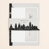 "Big City - Philadelphia" - Belly Bands in Light Taupe by Hooray Creative - Front