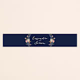 "Wildflower Crest" - Belly Bands in Navy by Alethea and Ruth - Assembled with Invitation