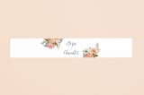 "Garden Rose" - Belly Bands in Garden Rose by Wildfield Paper Co - Assembled with Invitation