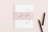"Romantic Frame" - Belly Bands in Soft Petal by SimpleTe Design - Front