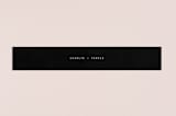 "BOLD AS LOVE" - Belly Bands in Noir by DESIGN X FIVE - Assembled with Invitation