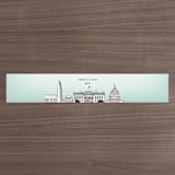 "Big City - Washington DC" - Belly Bands in Mint Green by Hooray Creative - Assembled with Invitation