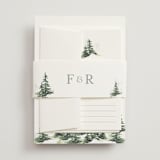"On the Slopes" - Belly Bands in Fog by Mere Paper - Front