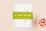 "float + celebrate" - Belly Bands in Celery by Float Paperie - Front