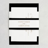"Fashion District" - Belly Bands in Black Tie by Jill Means - Front