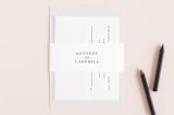 "Wedding Stamp" - Belly Bands in Navy by Kasia Labocki - Front