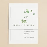 "Leaf Arc" - Belly Bands in Sage by Ariel Rutland - Front