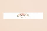 "Garden Wedding" - Belly Bands in Blush by Susan Moyal - Assembled with Invitation