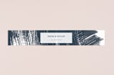 "Modern Brush" - Belly Bands in Steel Blue by Lisa Guerrero - Assembled with Invitation