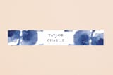 "Cornflower Wedding" - Belly Bands in Periwinkle by Chris Griffith - Assembled with Invitation