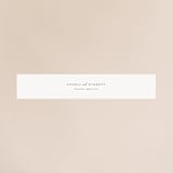 "Flowing Initials" - Belly Bands in Ivory by Hooray Creative - Assembled with Invitation