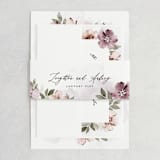 "Fancifully" - Belly Bands in Dust Mauve by Everett Paper Goods - Front