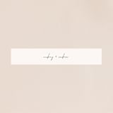 "mod" - Belly Bands in Creme by Nicoletta Savod - Assembled with Invitation