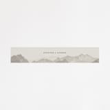 "Modern Mountain" - Belly Bands in Fog by Stephanie Biller - Assembled with Invitation