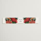 "Tropical Bouquet" - Belly Bands in Basil by Elly - Assembled with Invitation