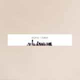 "Bold city" - Belly Bands in Ivory by Cass Imagines - Assembled with Invitation