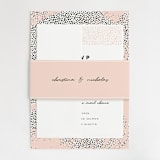 "Textured Dots" - Belly Bands in Blush by Emily Sabol Goss - Front