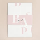 "Lettera" - Belly Bands in Blush by Lauren Chism - Front