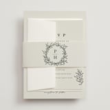 "leafy wreath" - Belly Bands in Cotton by Kate Ahn - Front