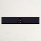 "Monogram a la Mode" - Belly Bands in Midnight by Hooray Creative - Assembled with Invitation
