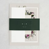 "Floral Love" - Belly Bands in Lilac by Lori Wemple - Front