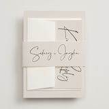 "stylist script" - Belly Bands in Ivory by Cass Loh - Front