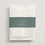 "Faded Palm" - Belly Bands in Mist by Lauren Chism - Front