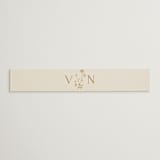 "Floral Type Arch" - Belly Bands in Cream by Baumbirdy - Assembled with Invitation