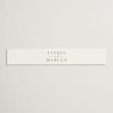 "Everly" - Belly Bands in Snow by Hooray Creative - Assembled with Invitation
