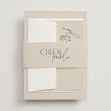 "Layered" - Belly Bands in Natural by Kelly Schmidt - Front