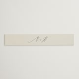 "Tilted Script" - Belly Bands in Ivory by Hannah Williams - Assembled with Invitation