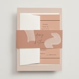 "Script" - Belly Bands in Mauve by Nazia Hyder - Front